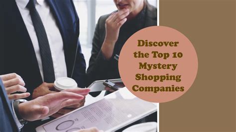 top 10 mystery shopper companies.